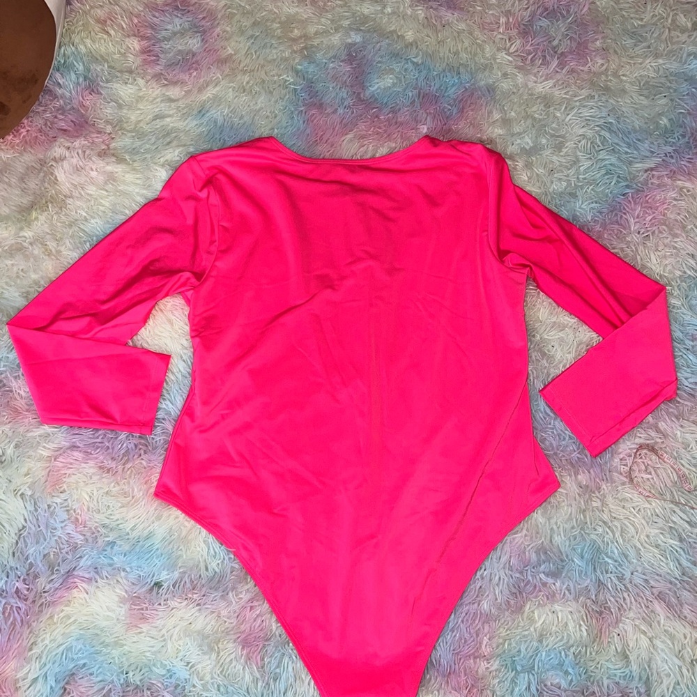 Boohoo neon Pink Women's One Piece Swimsuit
